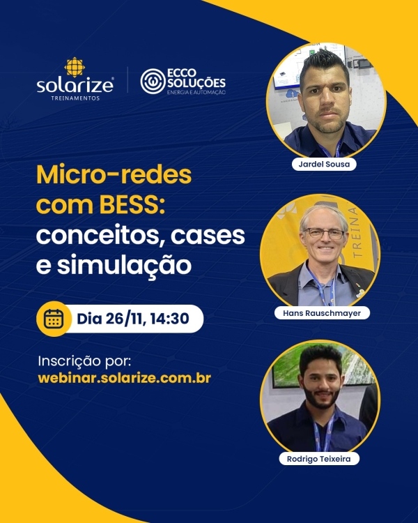 Webinar: micro-redes com BESS - conceitos, cases e simulação